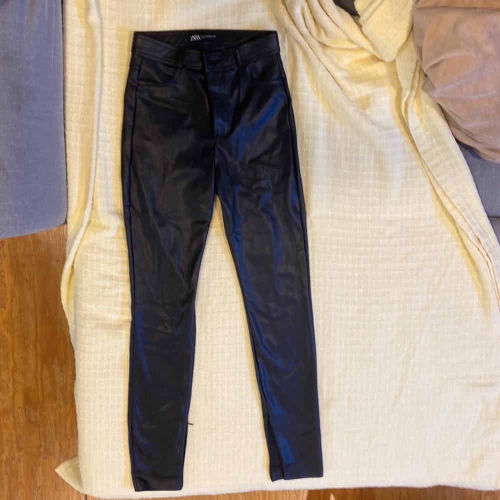 Zara leather pants